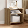 vidaXL Nachttische 2 Stk. Artisan-Eiche 40x30x40 cm Holzwerkstoff