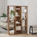 vidaXL Raumteiler/Bücherregal Altholz-Optik 100x24x140cm Holzwerkstoff