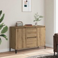 vidaXL Sideboard Artisan-Eiche 102x35x70 cm Holzwerkstoff