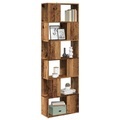 vidaXL Bücherregal/Raumteiler Altholz-Optik 60x24x186 cm