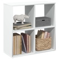 vidaXL Raumteiler-Bücherregal Weiß 69,5x29x69,5 cm Holzwerkstoff