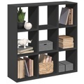 vidaXL Raumteiler-Bücherregal Schwarz 102x29x103,5 cm Holzwerkstoff