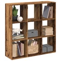 vidaXL Raumteiler-Bücherregal Altholz-Optik 102x29x103,5 cm