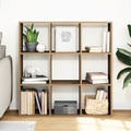 vidaXL Raumteiler-Bücherregal Artisan-Eiche 102x29x103,5 cm