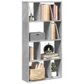 vidaXL Bücherregal Betongrau 60x20x120 cm Holzwerkstoff