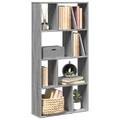 vidaXL Bücherregal Grau Sonoma 60x20x120 cm Holzwerkstoff