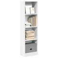 vidaXL Bücherregal Weiß 40x24x143 cm Holzwerkstoff