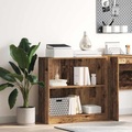 vidaXL Bücherregal Altholz-Optik 80x24x76cm Holzwerkstoff