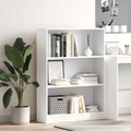 vidaXL Bücherregal Weiß 80x24x109 cm Holzwerkstoff