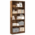 vidaXL Bücherregal Altholz-Optik 80x24x176 cm Holzwerkstoff