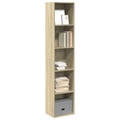 vidaXL Bücherregal Sonoma-Eiche 40x30x189 cm Holzwerkstoff