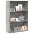 vidaXL Bücherregal Betongrau 80x30x114 cm Holzwerkstoff