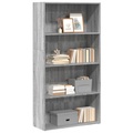 vidaXL Bücherregal Grau Sonoma 80x30x152 cm Holzwerkstoff
