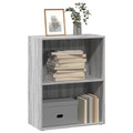 vidaXL Bücherregal Grau Sonoma 60x30x77 cm Holzwerkstoff