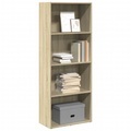 vidaXL Bücherregal Sonoma-Eiche 60x30x152 cm Holzwerkstoff