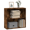 vidaXL Bücherregal Räuchereiche 80x30x77 cm Holzwerkstoff