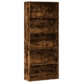vidaXL Bücherregal Räuchereiche 80x30x189 cm Holzwerkstoff