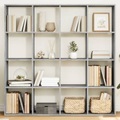 vidaXL Bücherregal Grau Sonoma 137,5x29x137,5 cm Holzwerkstoff