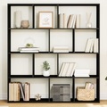 vidaXL Bücherregal Schwarz 132x29x141,5 cm Holzwerkstoff