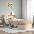vidaXL Bücherregalbett ohne Matratze 75x190 cm Massivholz Kiefer