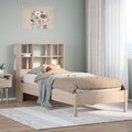 vidaXL Massivholzbett mit Regal ohne Matratze 100x200 cm Kiefer