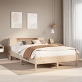 vidaXL Massivholzbett mit Regal ohne Matratze 150x200 cm Kiefer