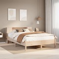 vidaXL Bücherregalbett ohne Matratze 120x200 cm Massivholz Kiefer