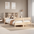 vidaXL Massivholzbett mit Regal ohne Matratze 140x200 cm Kiefer
