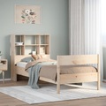 vidaXL Massivholzbett mit Regal ohne Matratze 90x200 cm Kiefer