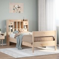 vidaXL Massivholzbett mit Regal ohne Matratze 90x190 cm Kiefer