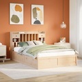 vidaXL Massivholzbett ohne Matratze 160x200 cm Kiefernholz
