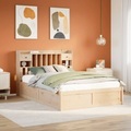 vidaXL Massivholzbett ohne Matratze 140x190 cm Kiefernholz