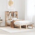 vidaXL Bücherregalbett ohne Matratze 75x190 cm Massivholz Kiefer