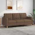 vidaXL B-Ware 3-Sitzer-Sofa Braun 180 cm Stoff