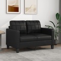 vidaXL B-Ware 2-Sitzer-Sofa Schwarz 120 cm Kunstleder