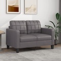 vidaXL B-Ware 2-Sitzer-Sofa Grau 120 cm Kunstleder