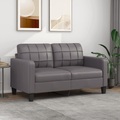 vidaXL B-Ware 2-Sitzer-Sofa Grau 140 cm Kunstleder