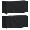 vidaXL Gartenmöbel-Abdeckungen 2 Stk. Schwarz 180x70x90 cm Wasserdicht