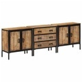 vidaXL Sideboards 2 Stk. 70x35x70 cm Raues Mango Massivholz