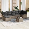 VidaXL - Gartensofa-set poly-rattan, One Size, Grau