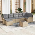 VidaXL - Gartensofa-set poly-rattan, One Size, Beige