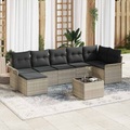VidaXL - Gartensofa-set poly-rattan, One Size, Grau