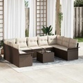 VidaXL - Gartensofa-set poly-rattan, One Size, Braun