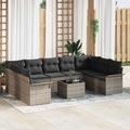 VidaXL - Gartensofa-set poly-rattan, One Size, Grau
