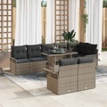 VidaXL - Gartensofa-set poly-rattan, One Size, Grau