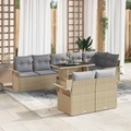VidaXL - Gartensofa-set poly-rattan, One Size, Beige