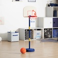 vidaXL, vidaXL Basketballkorb mit Ständer, Ball & Pumpe Verstellbar 90/121 cm