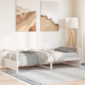 vidaXL Tagesbett Weiß 80x200 cm Massivholz Kiefer