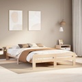 vidaXL Massivholzbett ohne Matratze 150x200 cm Kiefernholz