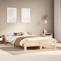 vidaXL Massivholzbett ohne Matratze 140x190 cm Kiefernholz
